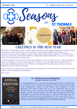 Epiphany Newsletter Out Now!
