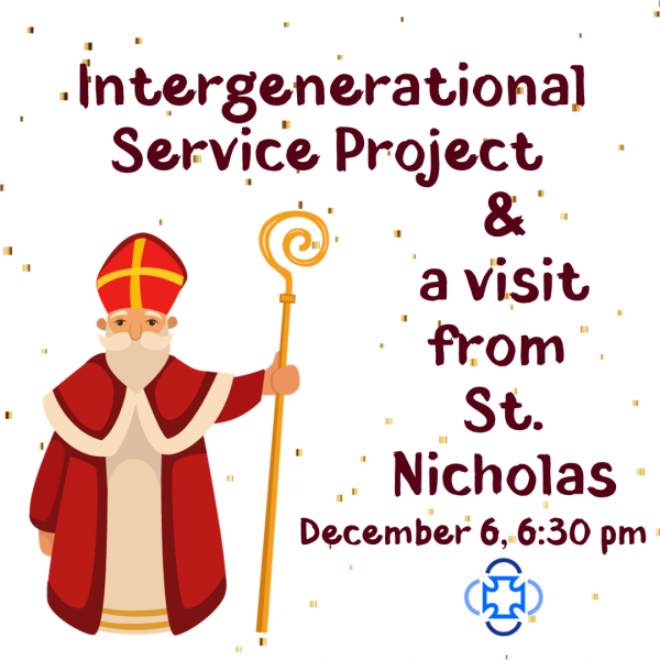 Intergenerational Service Project and a Visit from St. Nicholas