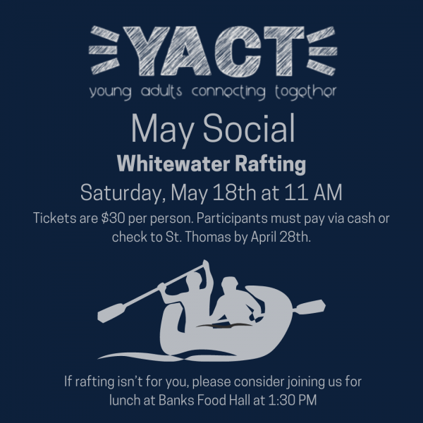 May YACT Social - Rafting!