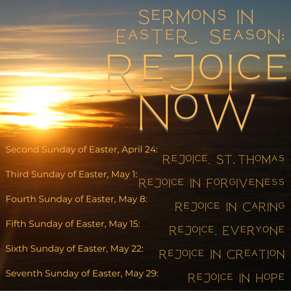 Easter Season Message from Rev. Grace & Sermons