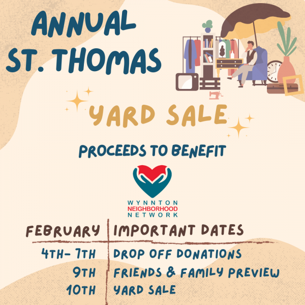 ​Annual St. Thomas Yard Sale - Annual St. Thomas Yard Sale