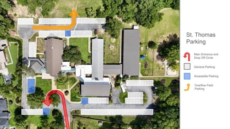 St. Thomas Episcopal Church Parking Map